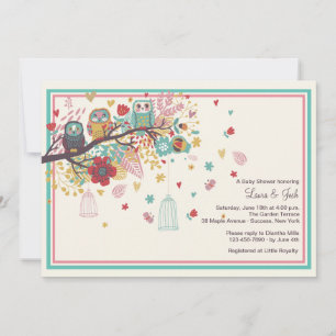 Inbjudan till Uggla Family Baby Shower