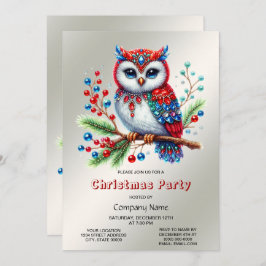 Inbjudan till Uggla-partiet - färgfull jul