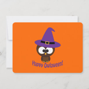 Inbjudan till Uggla Witch Halloween fest