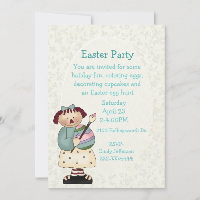 Inbjudan till underpartiet Påsk (Framsida)