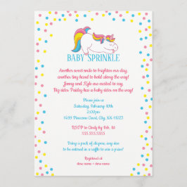 Inbjudan till Unicorn Baby Sprinkle
