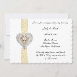 Inbjudan till Unicorn Gult Snöre Förlovningsfest