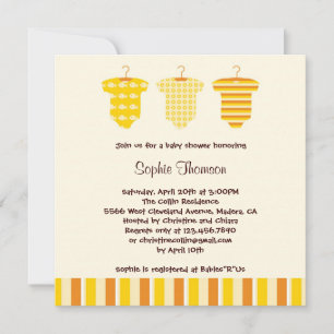 Inbjudan till Unisex Baby Shower