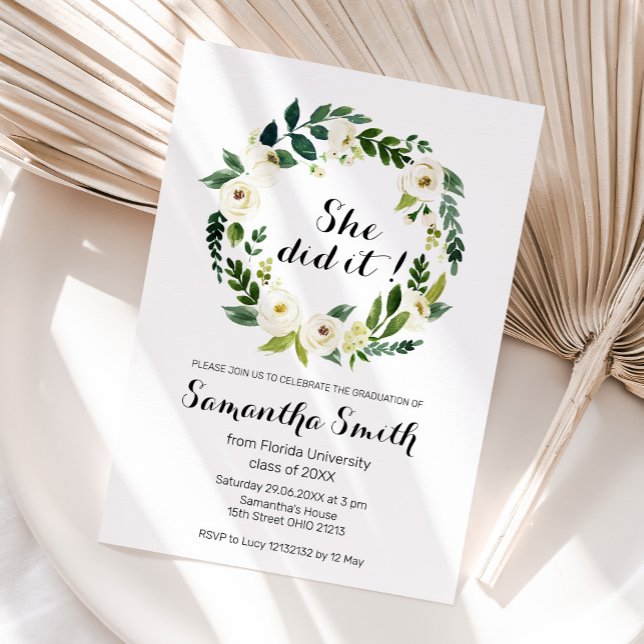 Inbjudan till universitetsavslutning (Skapare uppladdad)