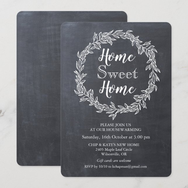 Inbjudan till uppvärmning av andekras (Fram/baksida)