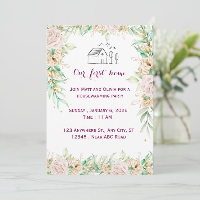 Inbjudan till uppvärmning av hus (Stående Fram)