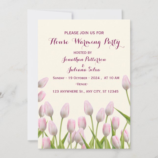 Inbjudan till uppvärmning av hus (Framsida)