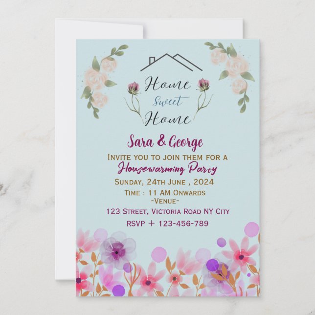 Inbjudan till uppvärmning av hus (Framsida)