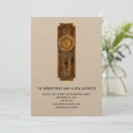 Inbjudan till uppvärmningspartiet med dörrknapp