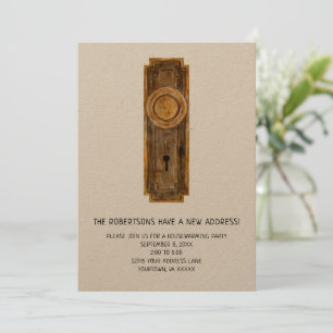 Inbjudan till uppvärmningspartiet med dörrknapp