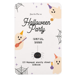 "Inbjudan till USA UK Canada Halloween fest Magnet