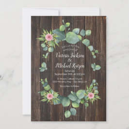 Inbjudan till utandningsbröllop på grund av eucaly