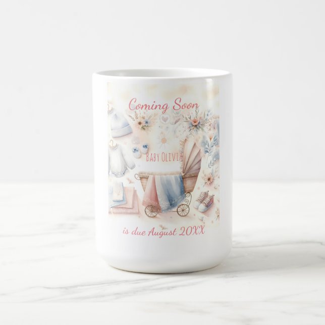 Inbjudan till utlysning av Cute kommer snart Kaffemugg (Center)