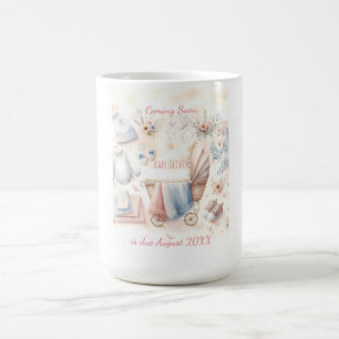 Inbjudan till utlysning av Cute kommer snart Kaffemugg
