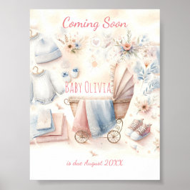 Inbjudan till utlysning av Cute kommer snart Poster