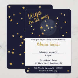 Inbjudan till Våg zodiac Baby Shower