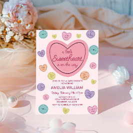 Inbjudan till Valentine Sweet Baby Shower