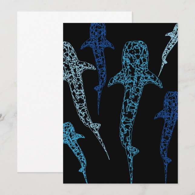 Inbjudan till valhaj (Fram/baksida)