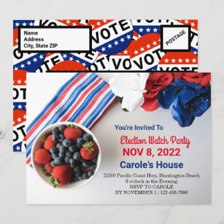 Inbjudan till valövervakningspartiet Natt