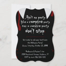 Inbjudan till Vampre Fangs Glam Halloween fest