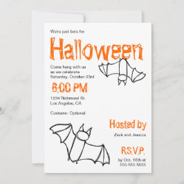 Inbjudan till Vampre Fladdermus Halloween fest