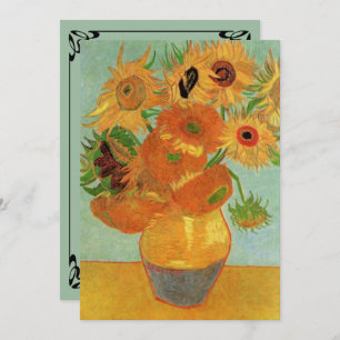 Inbjudan till Van Gogh Sunblommóns bröllop