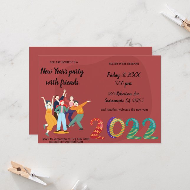 Inbjudan till vänvänner i glad helg (Fram/Back In Situ)