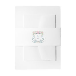 Inbjudan till Vapensköld av elegant Ro Monogram Band För Inbjudningskort