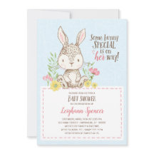Inbjudan till vår Bunny Baby Shower