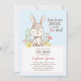 Inbjudan till vår Bunny Baby Shower