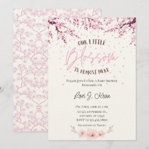 Inbjudan till vår lilla Blommar Baby Shower