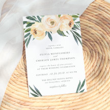 Inbjudan till Vår Peony Wedding
