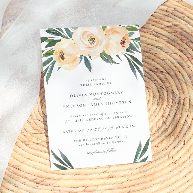 Inbjudan till Vår Peony Wedding (Skapare uppladdad)