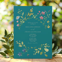 Inbjudan till Vår Teal Wedding