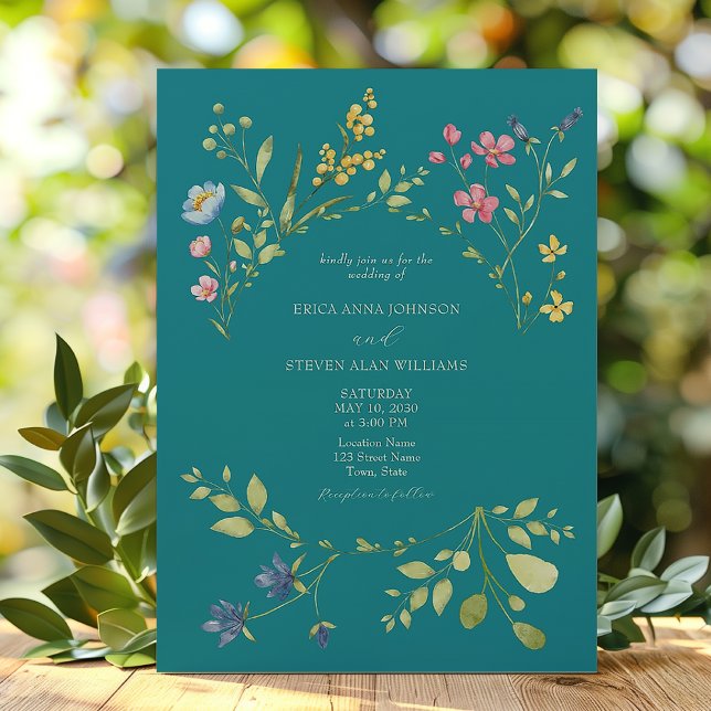 Inbjudan till Vår Teal Wedding (Skapare uppladdad)