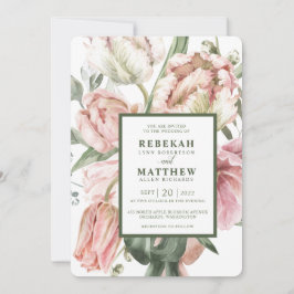 Inbjudan till Vår Tulip Watercolor Bouquet