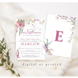 Inbjudan till vår Wildblomma Baby Shower