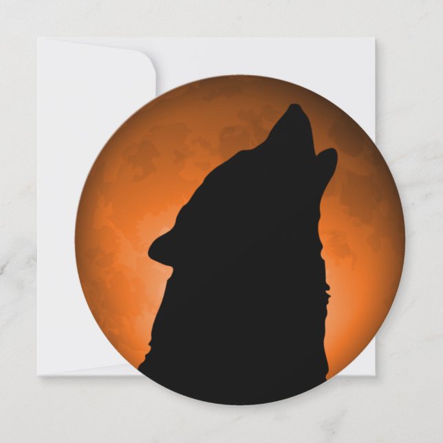 Inbjudan till varg Måne (Framsida)