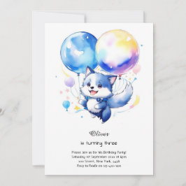 Inbjudan till varg på födelsedag