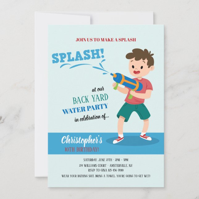 Inbjudan till Vatten-vapenskapart (Framsida)