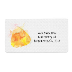 Inbjudan till vattenfärgen Candy corn Halloween fe Fraktsedel