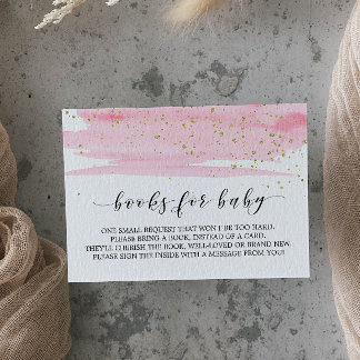 Inbjudan till vattenfärgsbegäran Rosa Bok Infoga b