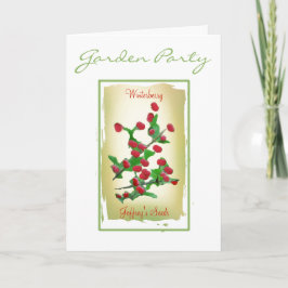 Inbjudan till vattenfärgsfröpaket eller anteckning