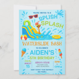 Inbjudan till vattenrutschfest, Vattenrutschfödels