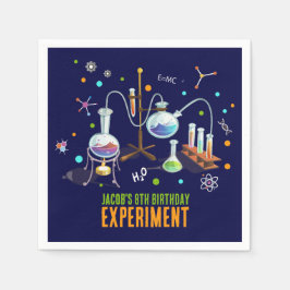 Inbjudan till vetenskapliga födelsedagar pappersservett