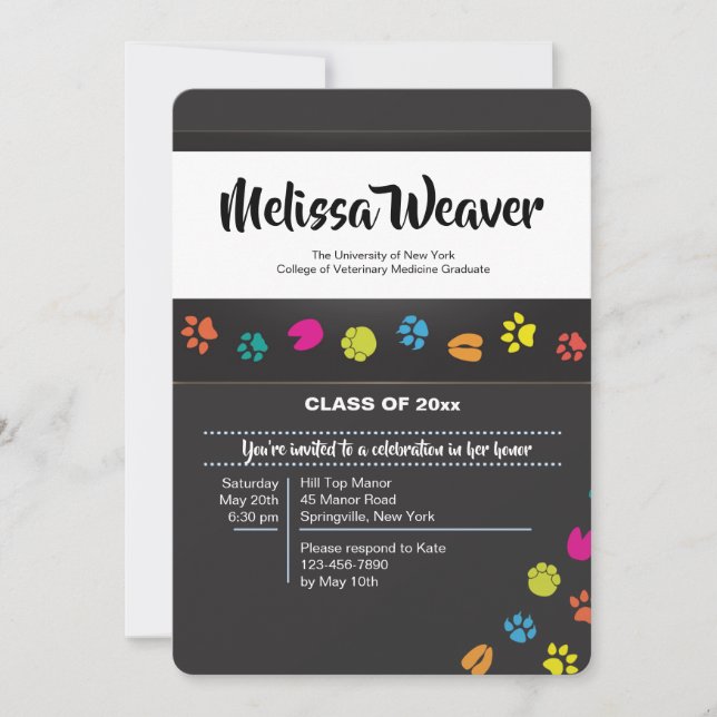 Inbjudan till veterinärskolan i Studenten för säll (Framsida)