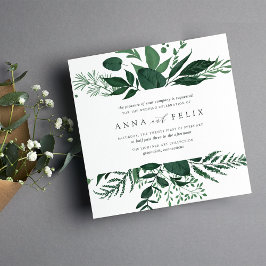 Inbjudan till vild Forest Wedding | Kvadratisk
