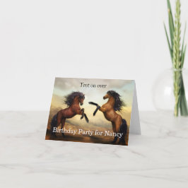 inbjudan till vild hästar