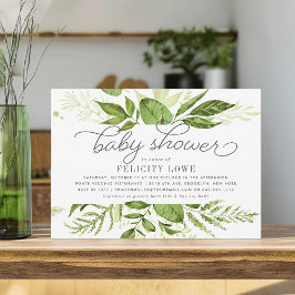 Inbjudan till vild Meadow Baby Shower