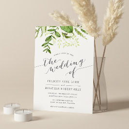 Inbjudan till vild Meadow Botanical Wedding